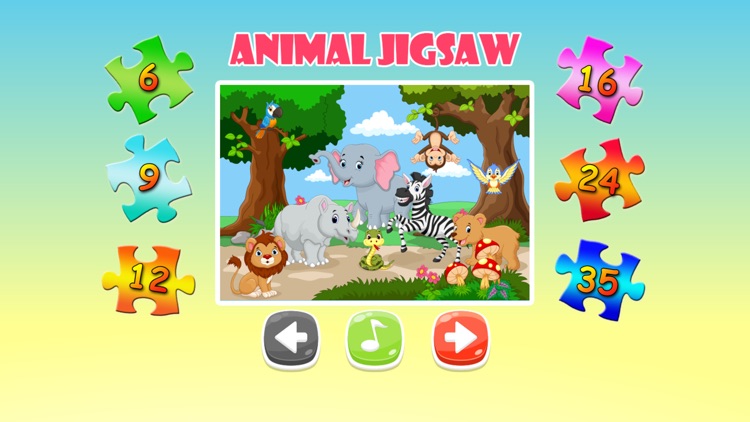 Animal Jigsaw Puzzles Game for Kids HD Free