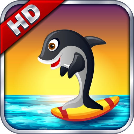 A Dolphin Journey Surfing and Flying - HD FREE icon