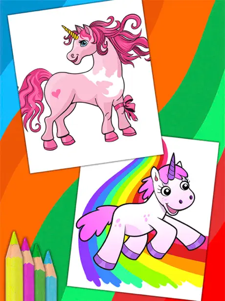 Unicorn & Fantastic Animals Pegasus coloring pages