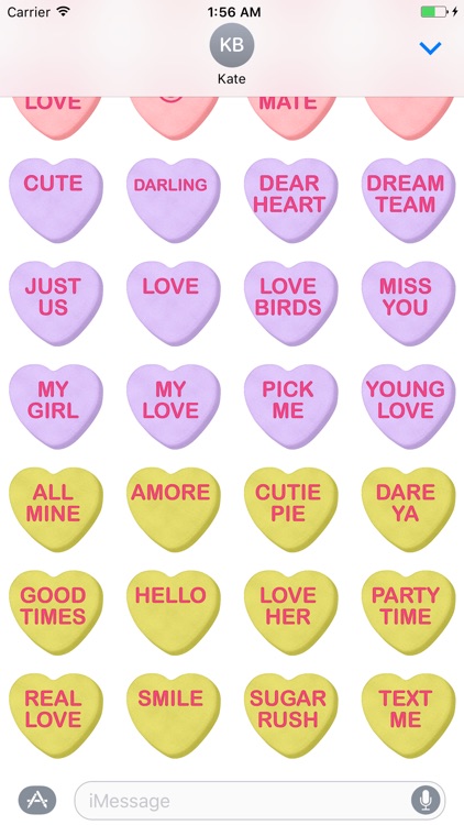 Candy Heart Stickers screenshot-3