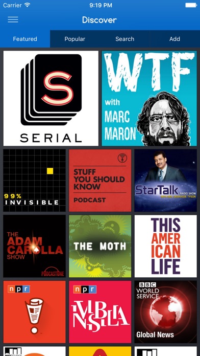 WeCast - Podcasts screenshot1