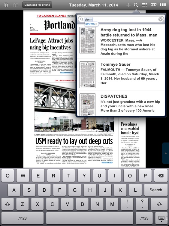 Portland Press Herald e-Edition