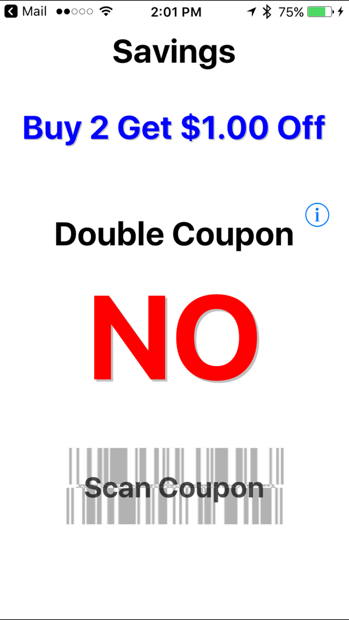 Double Coupon Checker