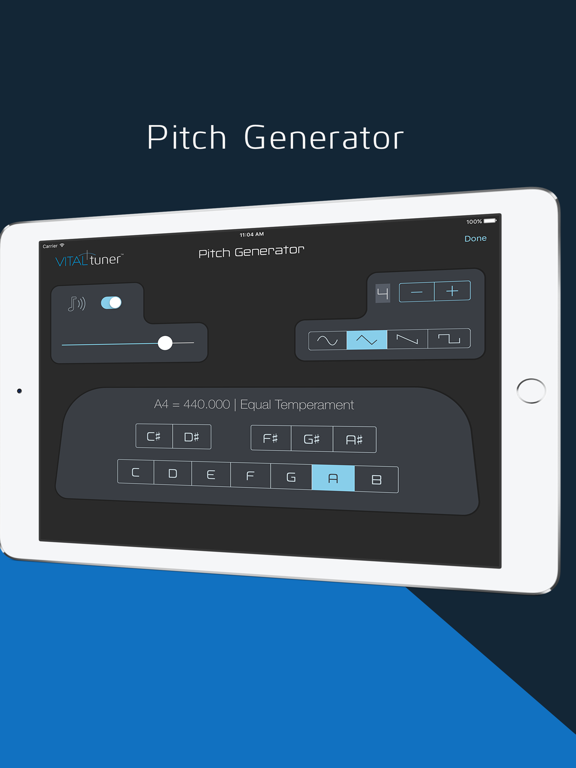 VITALtuner Pro - Only the best tuner iPad screenshot 5 - Music app