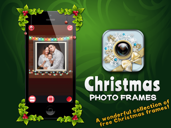 Screenshot #4 pour Cadres de Noël Photo Éditeur de Photos et Stickers