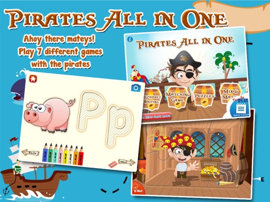 Screenshot #4 pour Pirates Adventure All in 1 Kids Games