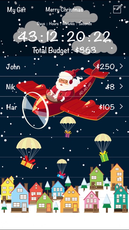 Christmas Countdown & Gifts Reminder