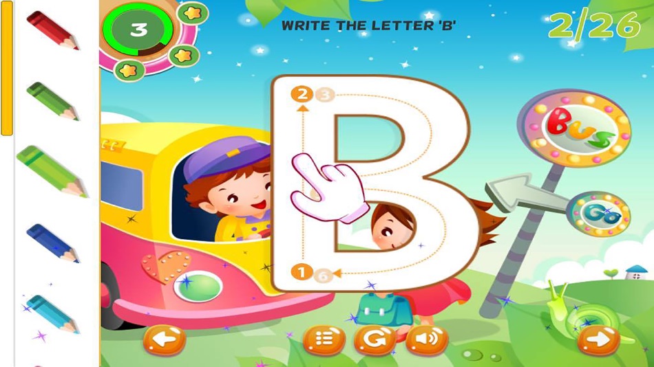 #3. ABC Tracing Letters Cursive Handwriting Practice (iOS) 来自: Artit Wattanapurg