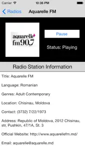 Moldova Radio Live Player (Romanian) screenshot #5 for iPhone