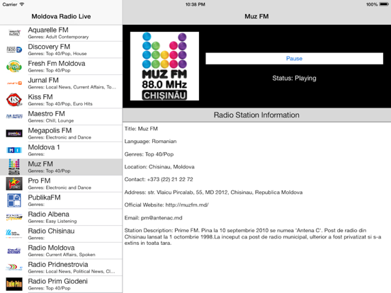 Screenshot #5 pour Moldova Radio Live Player (Romanian)