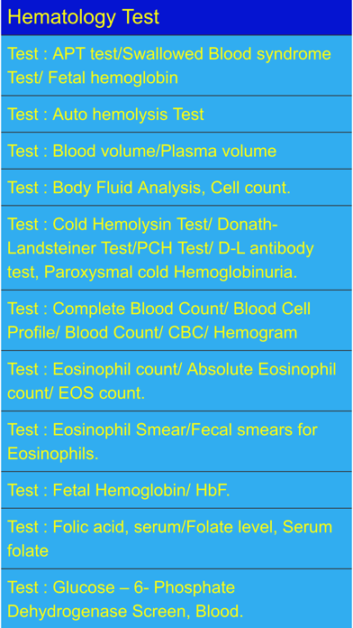 Screenshot #2 pour Blood Test Results