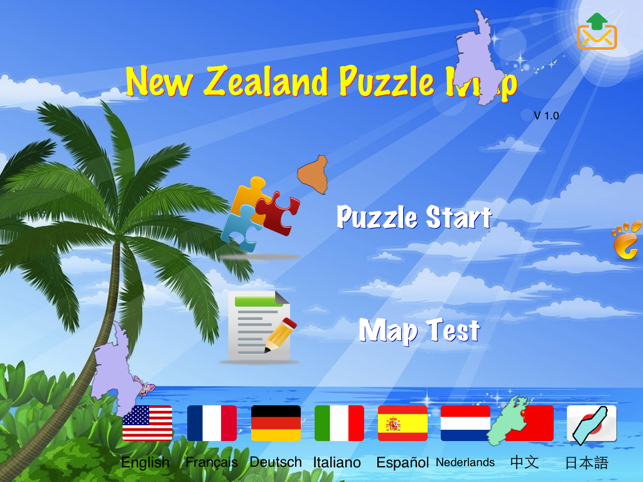 New Zealand Puzzle Map