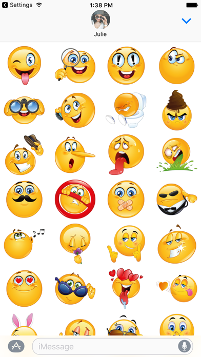 Screenshot #2 pour Pro Emoji pour iMessage