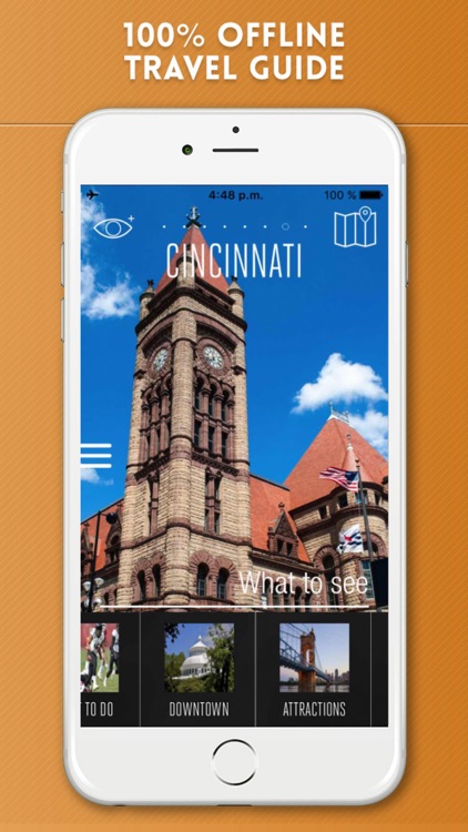 Cincinnati Travel Guide and Offline City Map