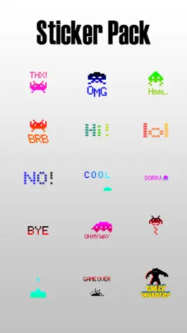 Game screenshot SpaceInvadersStickerPack apk