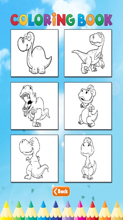 Dinosaur Coloring Book - Dino Paint for Kids
