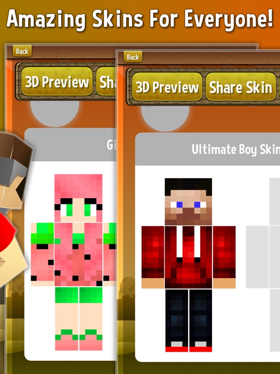 Skin Creator Gold For Minecraft Skins - App voor iPhone 