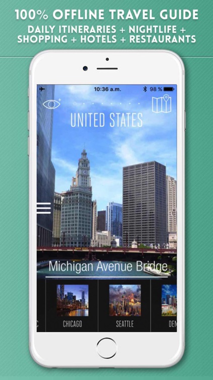 USA Travel Guide and Offline City Street Map