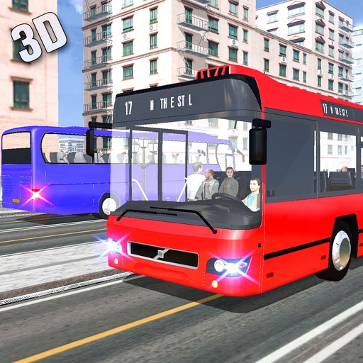 Coach Bus Drive Simulator 3D Icon