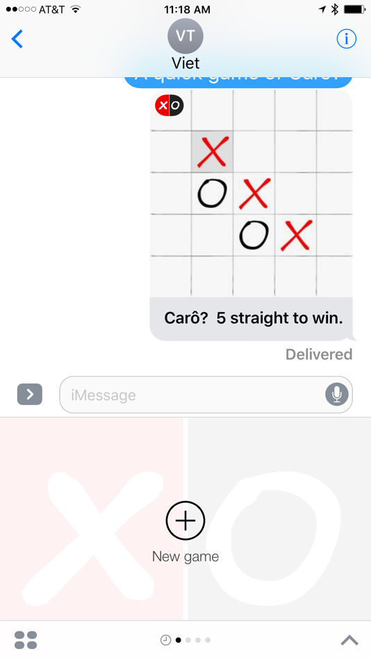 Carô - A Turbo-charged Tic Tac Toe for iMessage (iOS) Bởi: Viet Tran Carô - A Turbo-charged Tic Tac Toe for iMessage (iOS) Bởi: Viet Tran