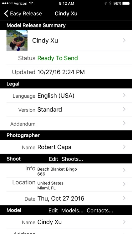 Easy Release - Model Release App
