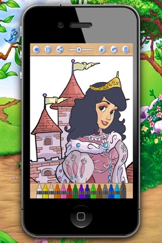 Paint and Color Princesses coloring book – Pro screenshot 3