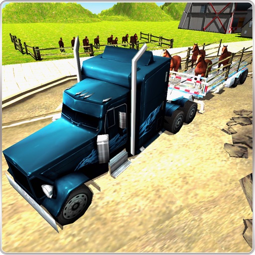 Horse Stallion Transport Truck Icon