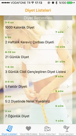 Game screenshot Diyetler Pro - Diyet Listeleri mod apk