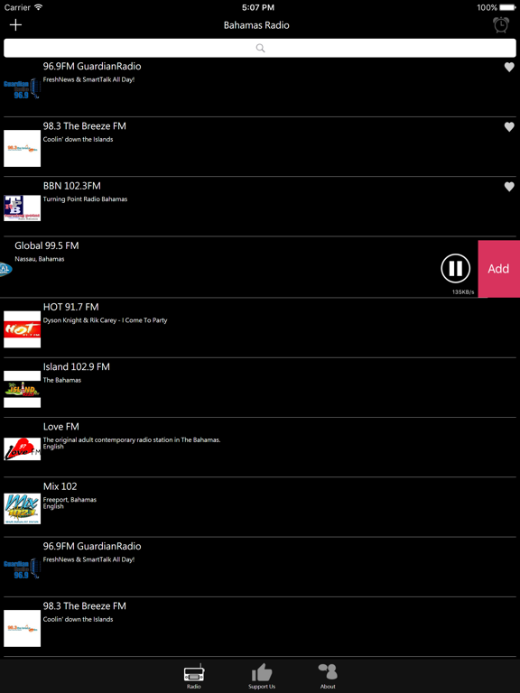 Bahamian Radio iPad screenshot 4 - Entertainment app