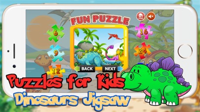 Dinosaur Puzzles Games Free - Dino Jigsaw Puzzle Learning Games for Kids Toddler and Preschool screenshot 2