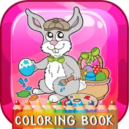 Happy Easter Coloring Book: Education Games Free For Kids And Toddlers! app icon