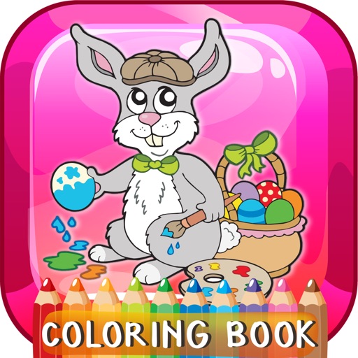 Happy Easter Coloring Book: Education Games Free For Kids And Toddlers! icon