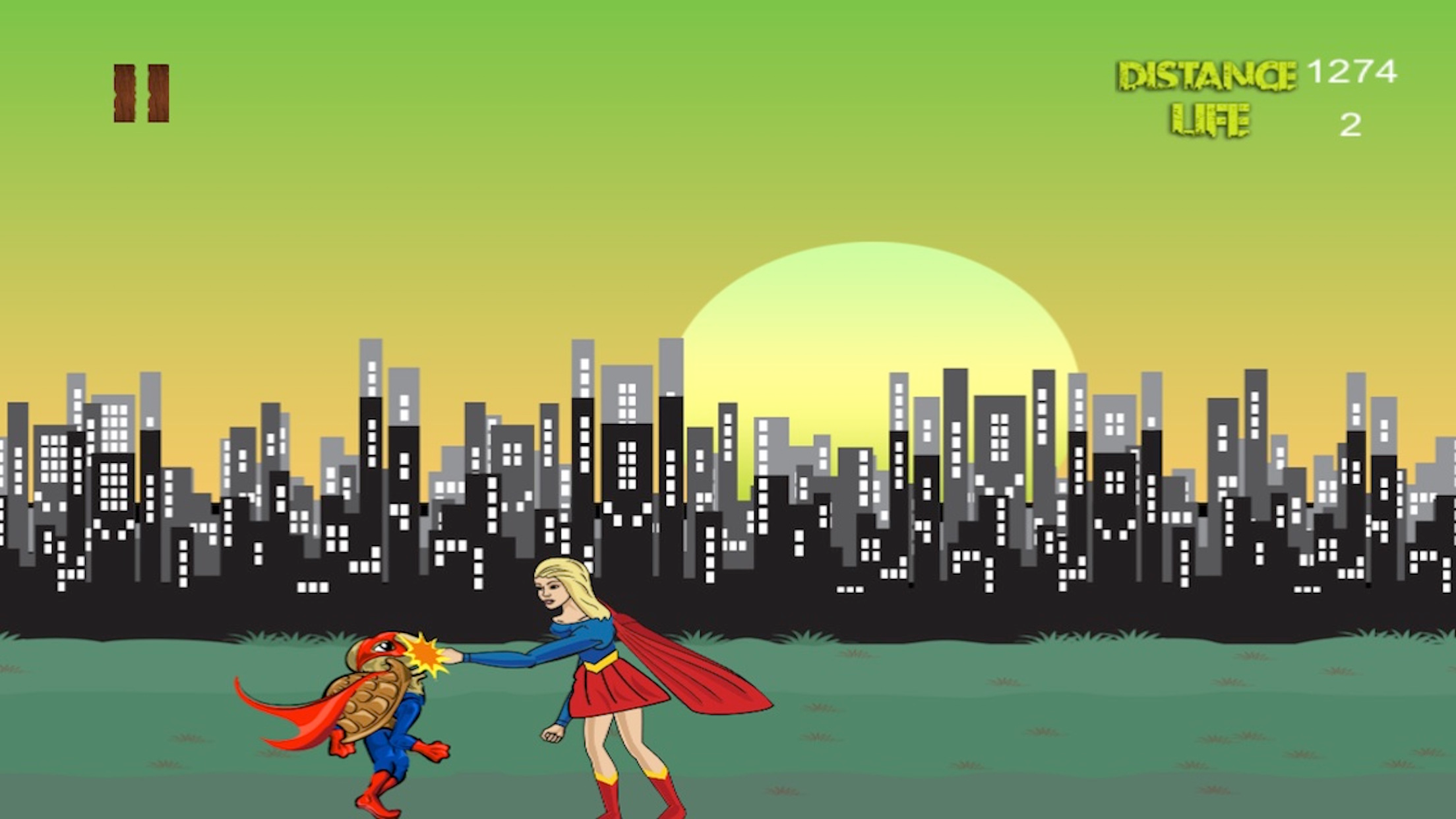 Girl with Superpowers Catch the Zombies