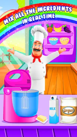 Game screenshot Rainbow Cake Maker - Cooking Rainbow Birthday Cake apk