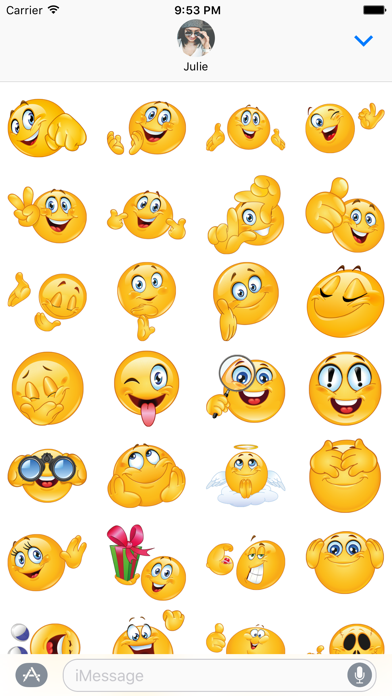 Screenshot #2 pour Emojis drôles pour iMessage