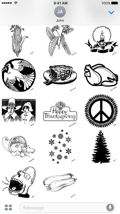 Thanksgiving Thursday - A to Z Stickers