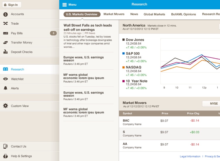 Merrill Edge for iPad