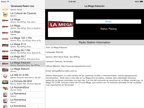 Venezuela Radio Live Player (Caracas / Spanish / español)のおすすめ画像2