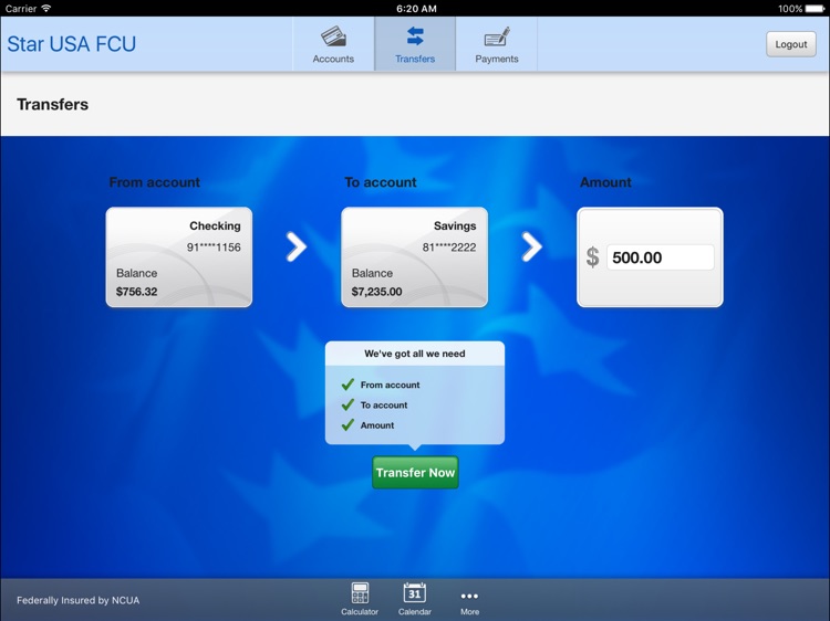 Star USA FCU Tablet screenshot-3