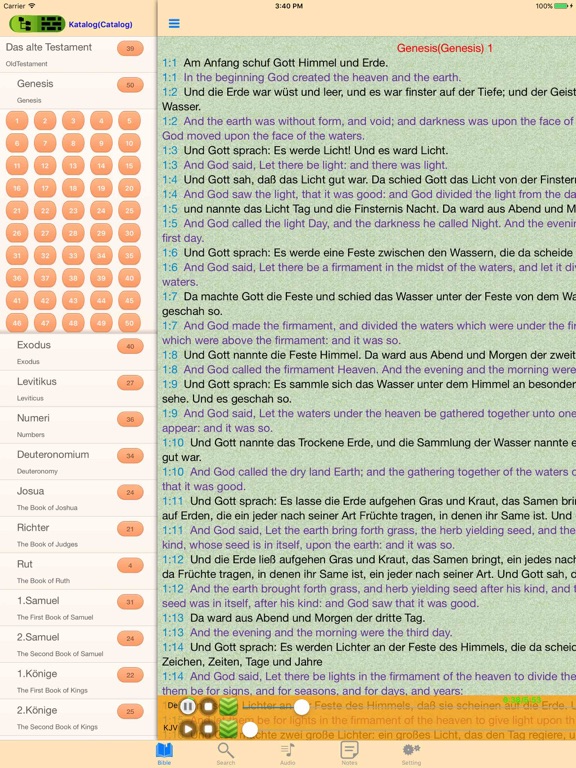 Screenshot #5 pour German-English Luther Holy Bible Audio Book