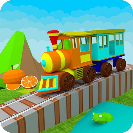 3D Learn Colors Train for Preschool Children