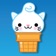 Kitty Cones app icon - Stickers app for iPhone