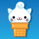 Kitty Cones app icon - Stickers app for iPhone