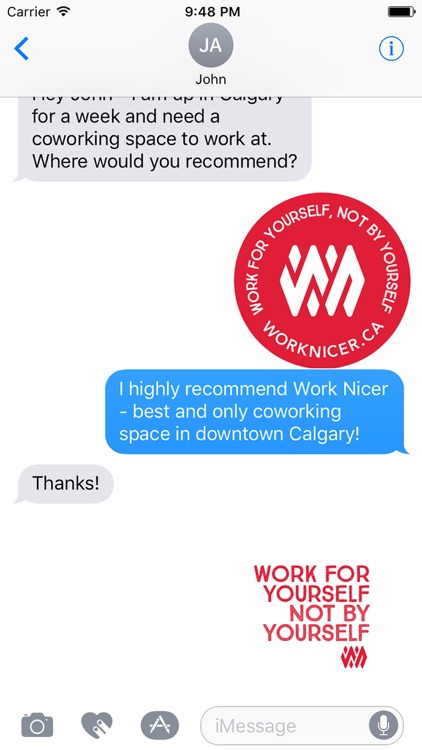 Work Nicer Coworking Stickers