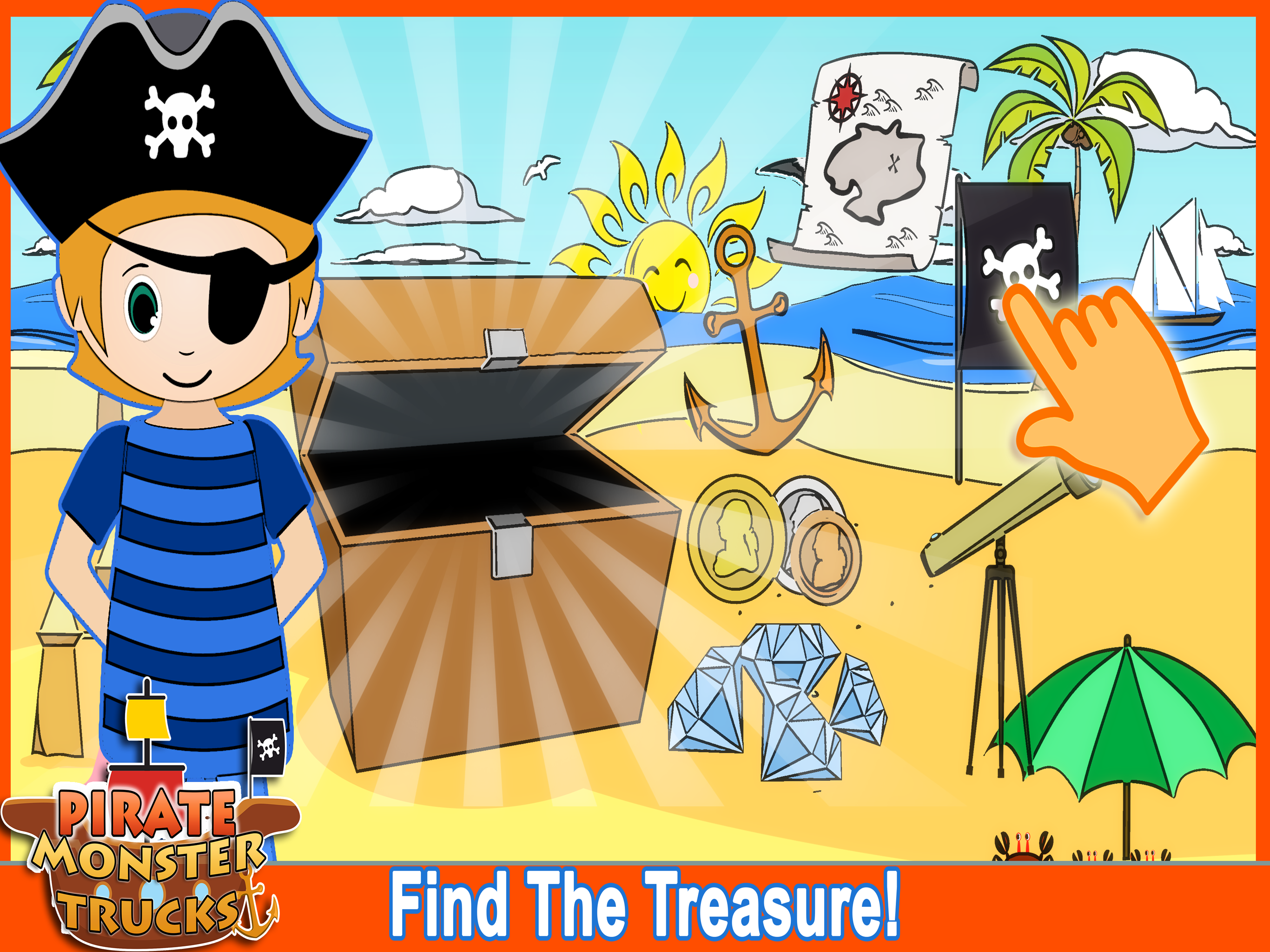 Pirate Preschool Monster Trucks  - Solve puzzles screenshot 7