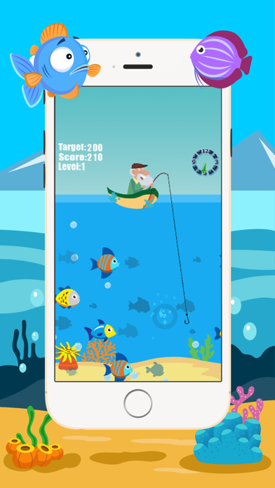 Screenshot #3 pour Old Man Chasse La course de poisson contre le temp