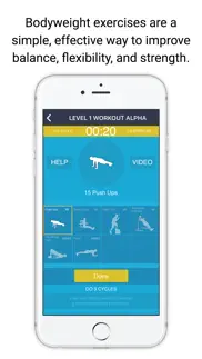 bodyweight calisthenics progression - loose weight iphone screenshot 3