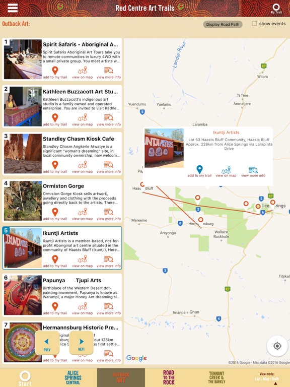 Screenshot #5 pour Red Centre Art Trails