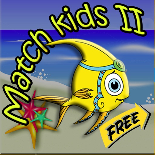 Animal match fish game kids Icon