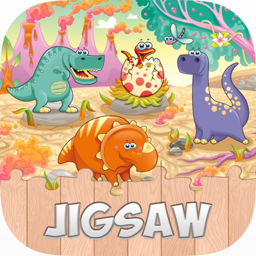 Dinosaur World Free Jigsaw Puzzle Games for kids